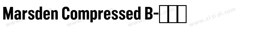 Marsden Compressed B字体转换